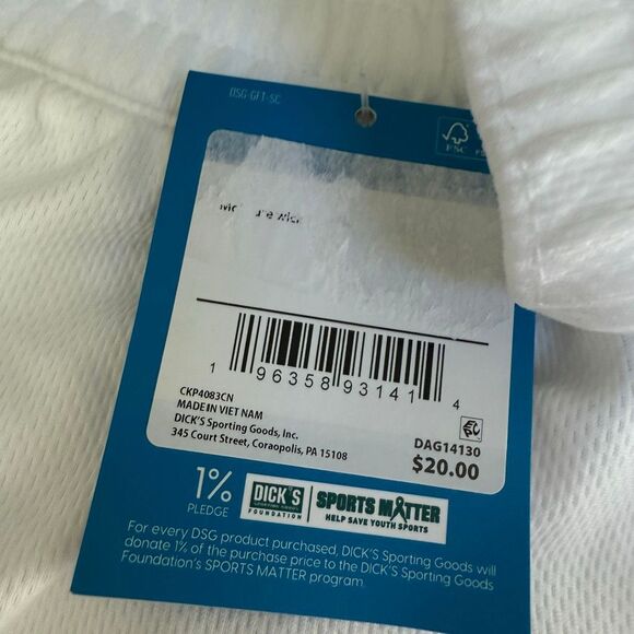 DSG MESH MID-RISE SHORTS GIRLS white color size L 14 NWT relaxed fit - Picture 5 of 5